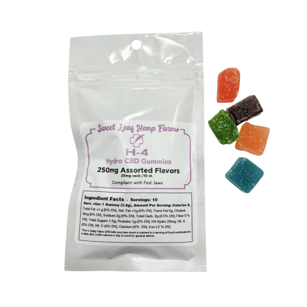 h4CBD gummies and bag